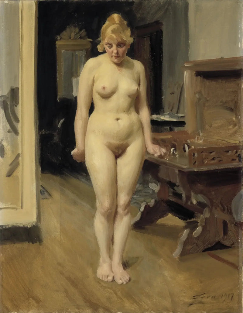 Le modèle timide - Anders Zorn