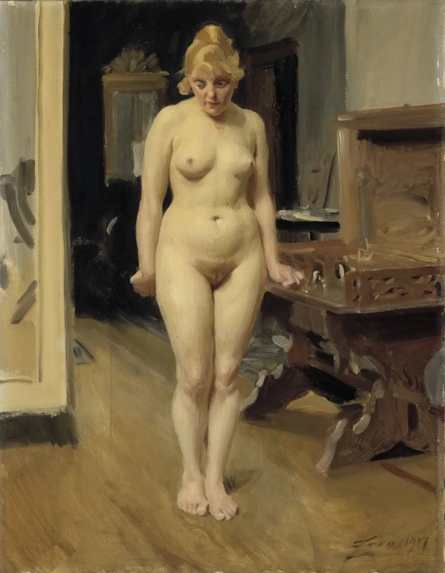 Le modèle timide - Anders Zorn