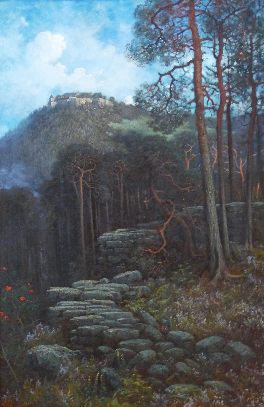 Le Mont Sainte-Odile avec le mur païen - Gustave Doré - Alpha Reproduction