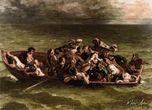 Le Naufrage de don Juan - Eugène Delacroix - Reproductions de tableaux et peintures haut de gamme