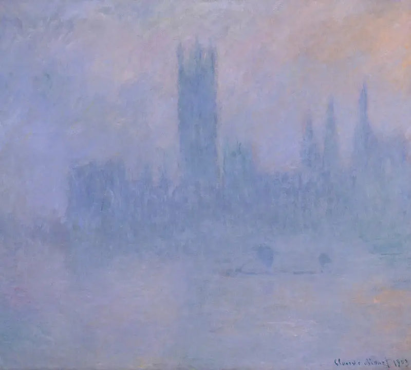 Le Parlement, symphonie en bleu - Claude Monet