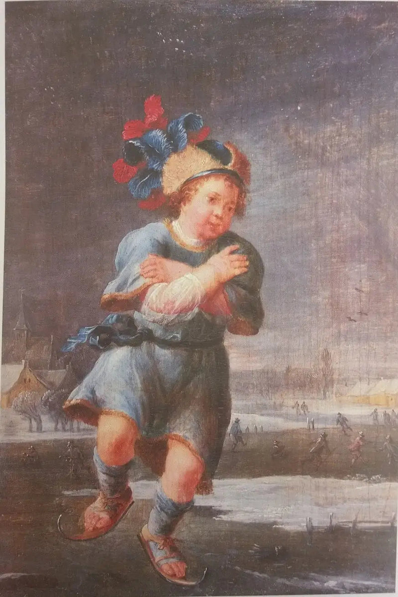 Le patineur sur glace - David Teniers le Jeune