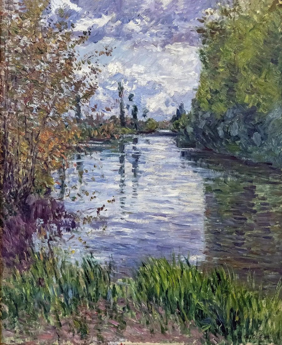 Le Petit bras de la Seine en automne - Gustave Caillebotte