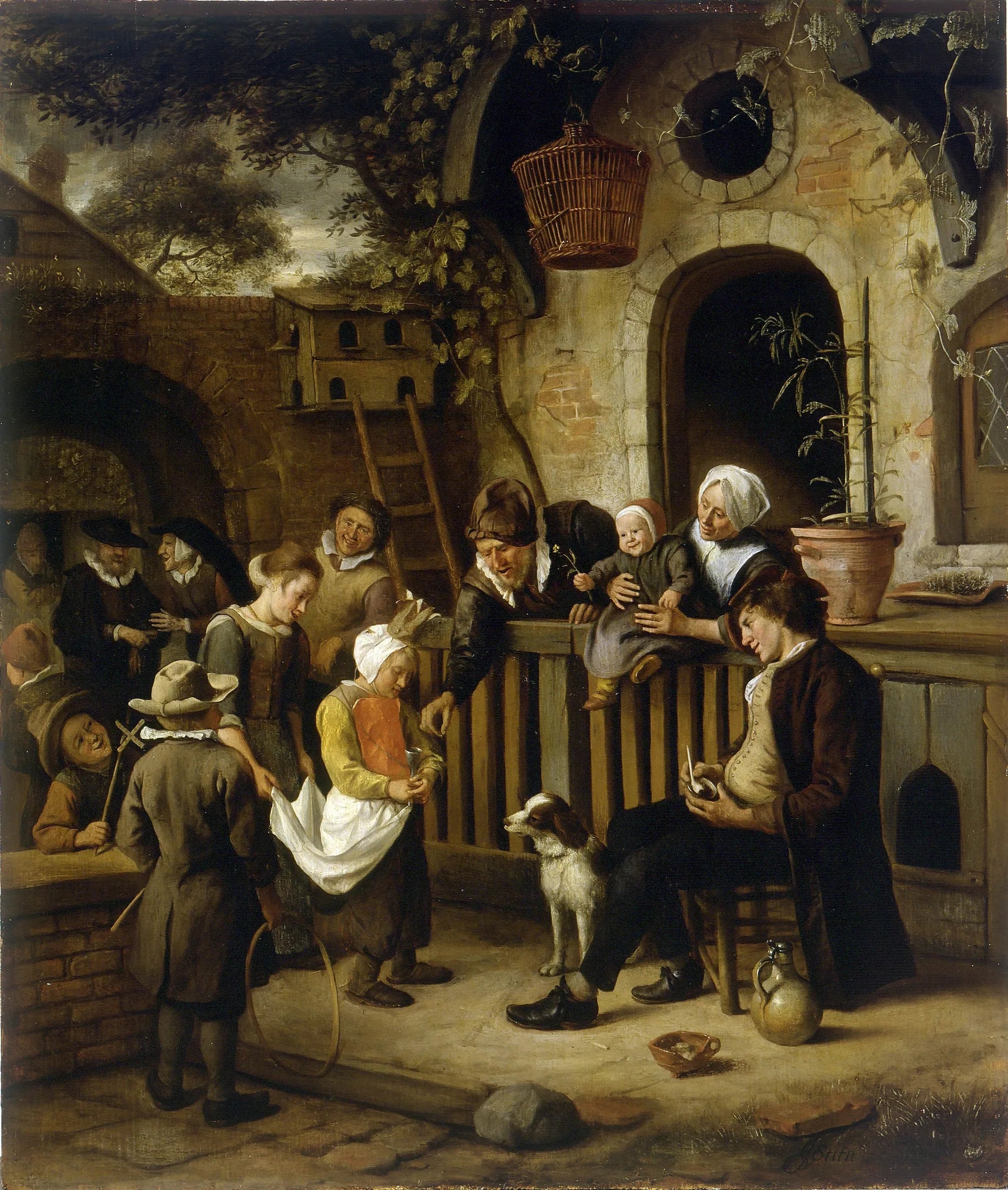 Le Petit Quêteur - Jan Steen image 1 copie de tableau peinte à la main