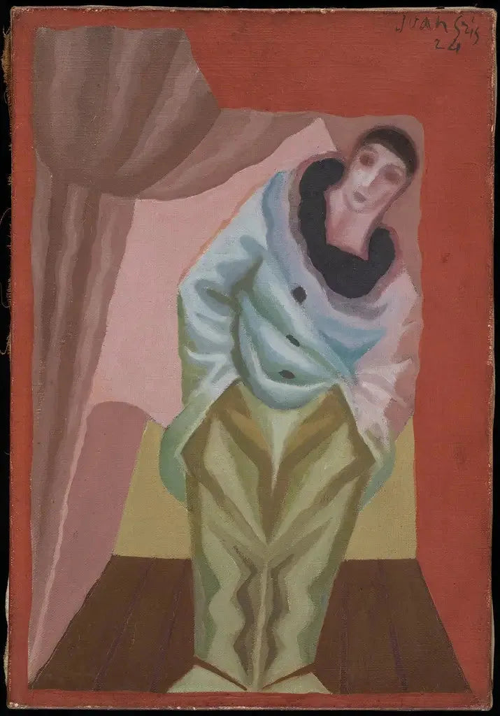 Le Pierrot au Rideau - Juan Gris