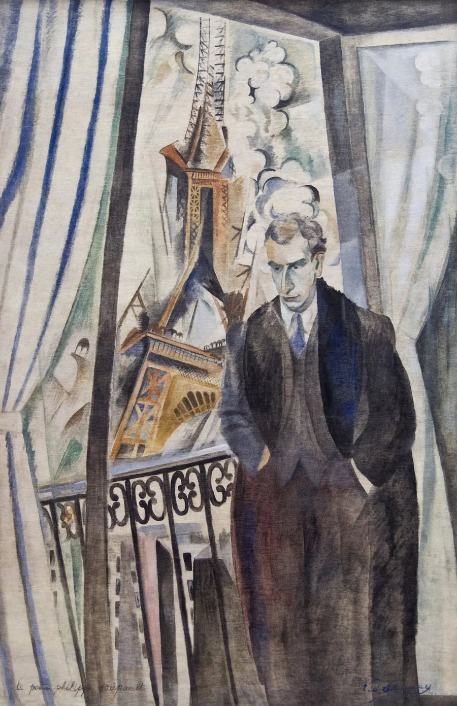 Le poète Philippe Soupault - Robert Delaunay