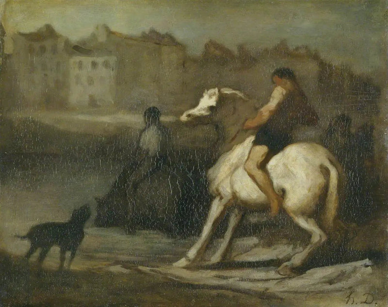 Le point d'eau - Honoré Daumier