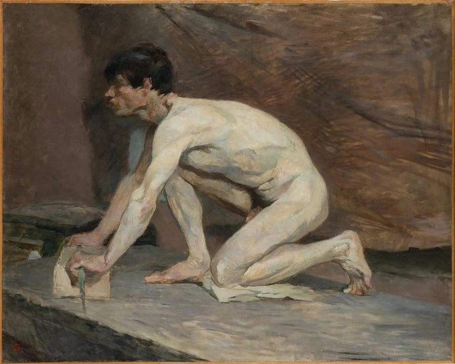 Le polisseur de marbre - Henri de Toulouse-Lautrec