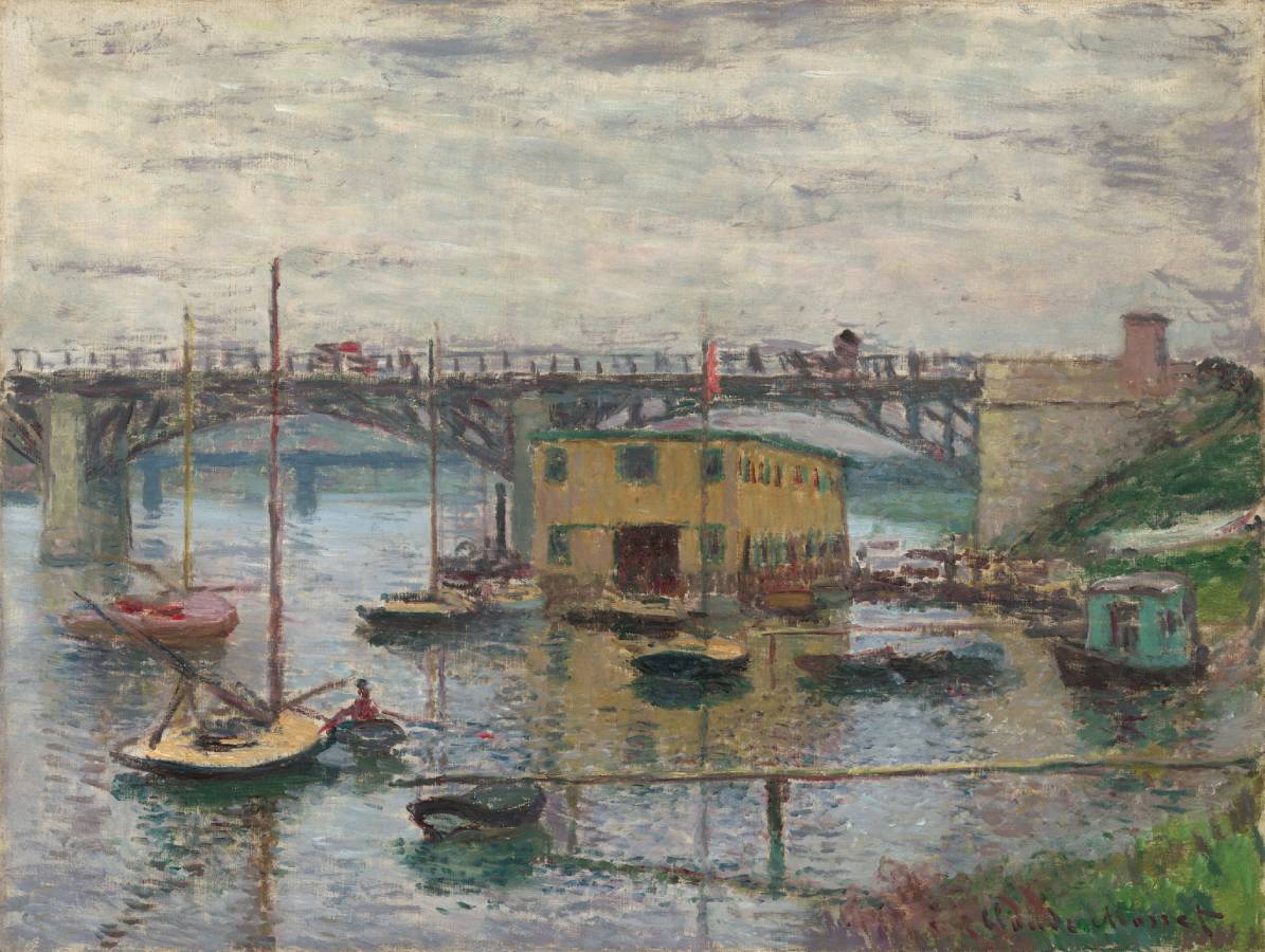 Le pont à Argenteuil, un jour gris - Claude Monet