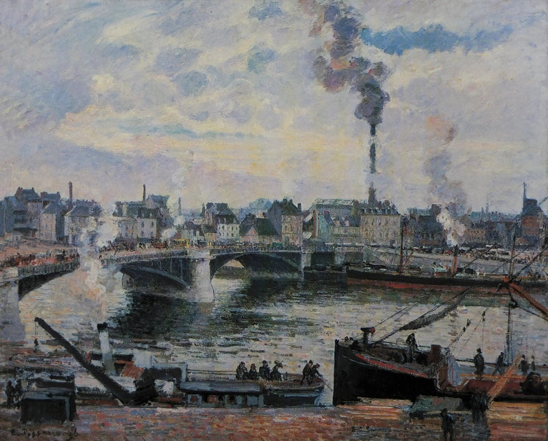 Le Pont Boieldieu et le faubourg Saint-Sever à Rouen - Camille Pissarro