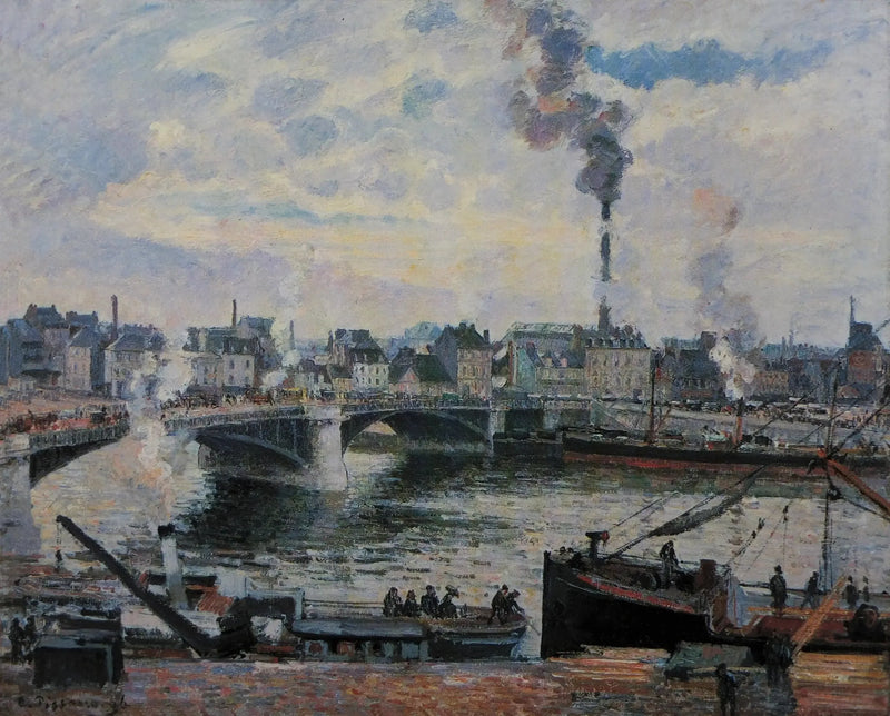 Le Pont Boieldieu et le faubourg Saint-Sever à Rouen - Camille Pissarro