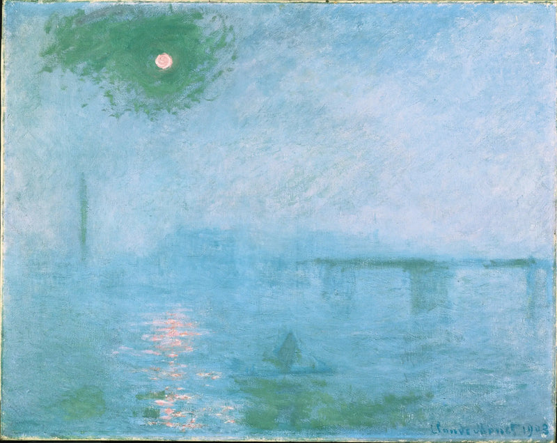 Le pont Charing Cross: brouillard sur la Tamise - Claude Monet