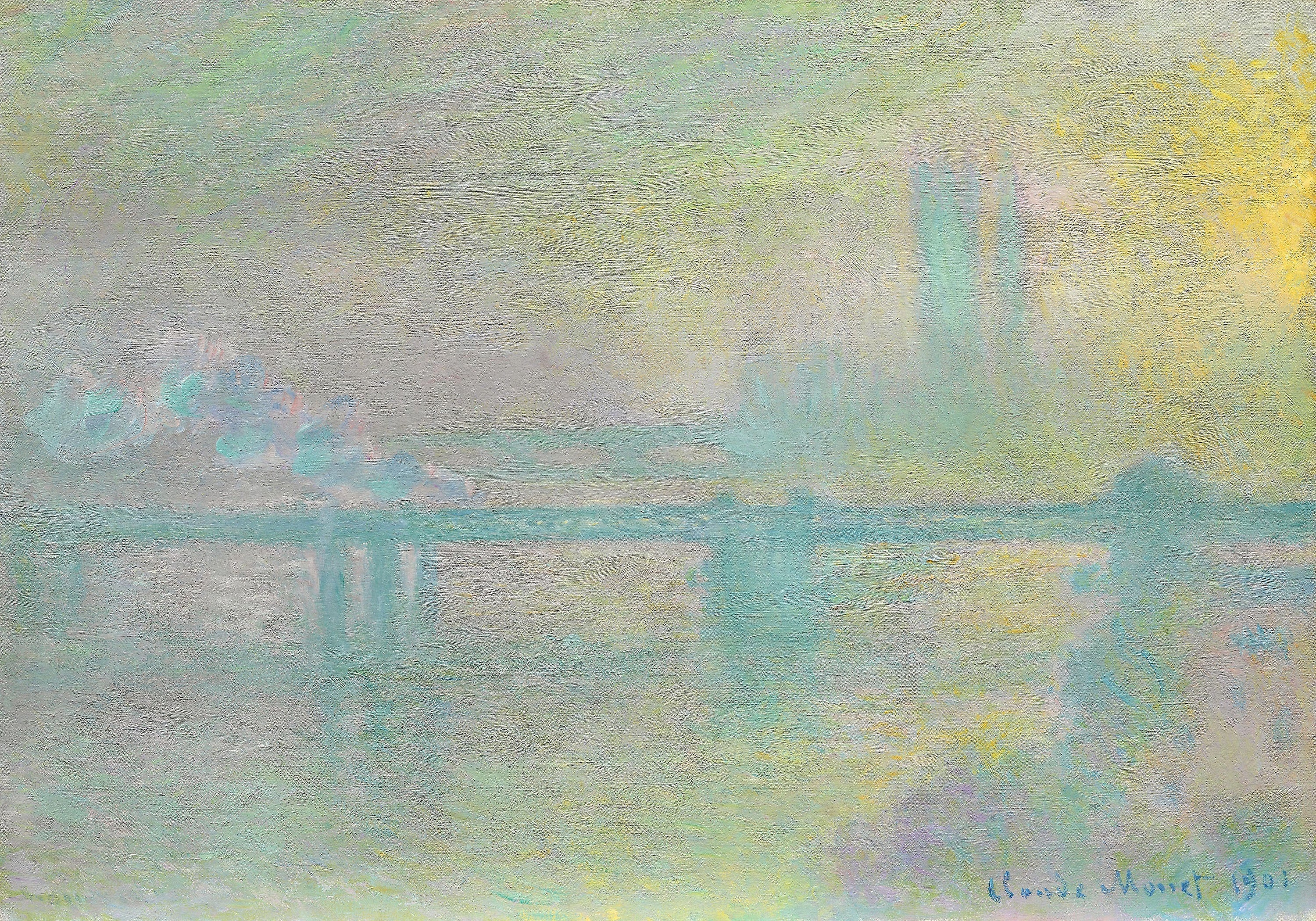 Reproduction du tableau « Le pont Charing Cross, Londres - Claude Monet » par Alpha Reproduction en peinture à l’huile