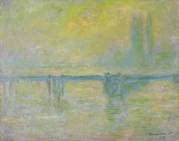 Le Pont de Charing-Cross, brouillard - Claude Monet