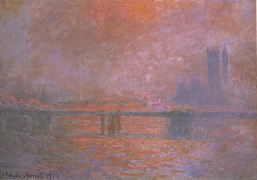 Le pont de Charing Cross, la Tamise - Claude Monet