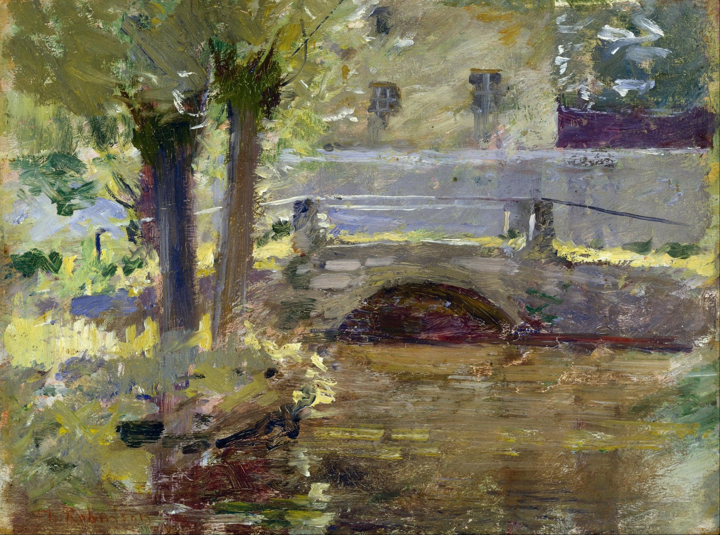Le pont de Giverny - Theodore Robinson