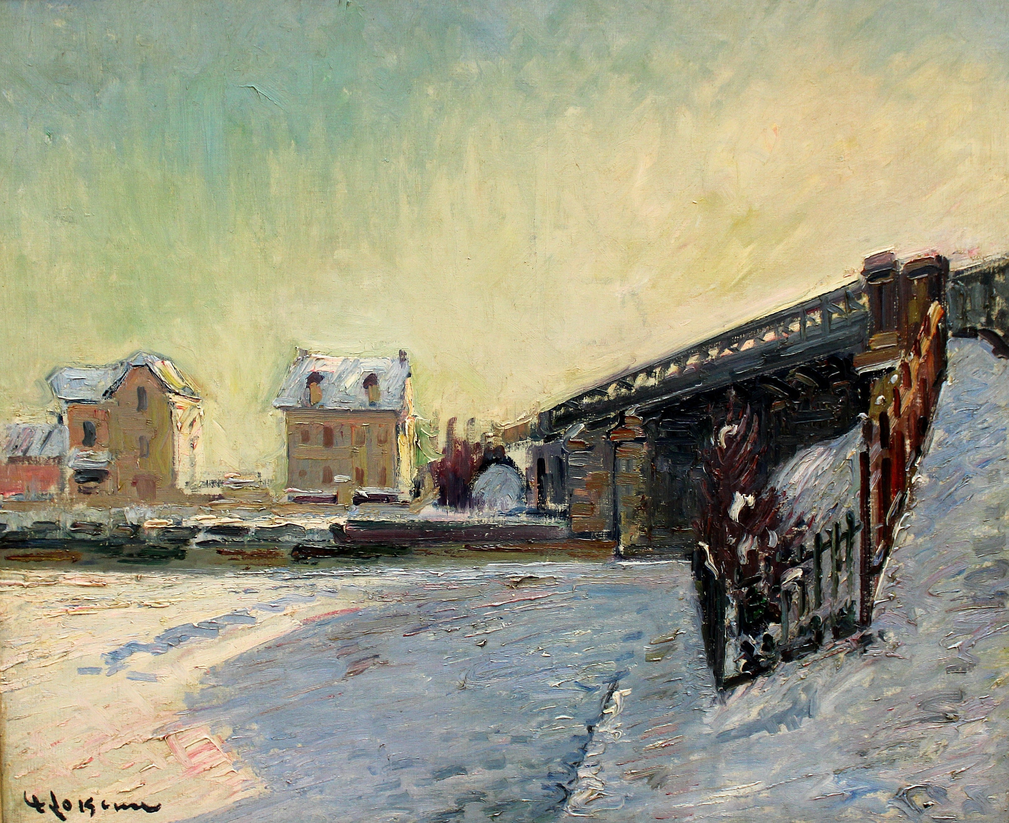 Le pont de Saint-Ouen - Gustave Loiseau