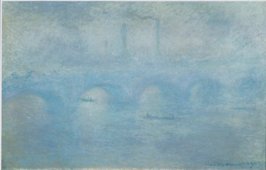Le Pont de Waterloo. Effet de brouillard - Claude Monet