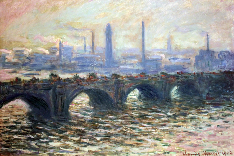 Le pont de Waterloo, matin brumeux - Claude Monet