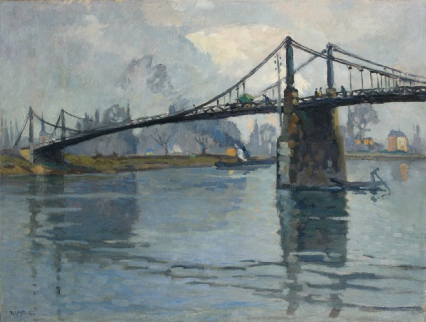 Le pont des Andelys, le long de la Seine - Robert Antoine Pinchon