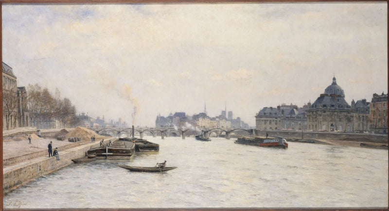 Le pont des Arts, vue du pont Royal - Stanislas Lépine