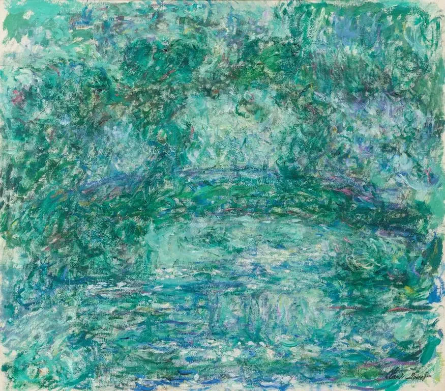 Le pont japonais (pont japonais) - Claude Monet