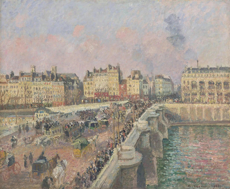 Le Pont Neuf, après-midi - Camille Pissarro