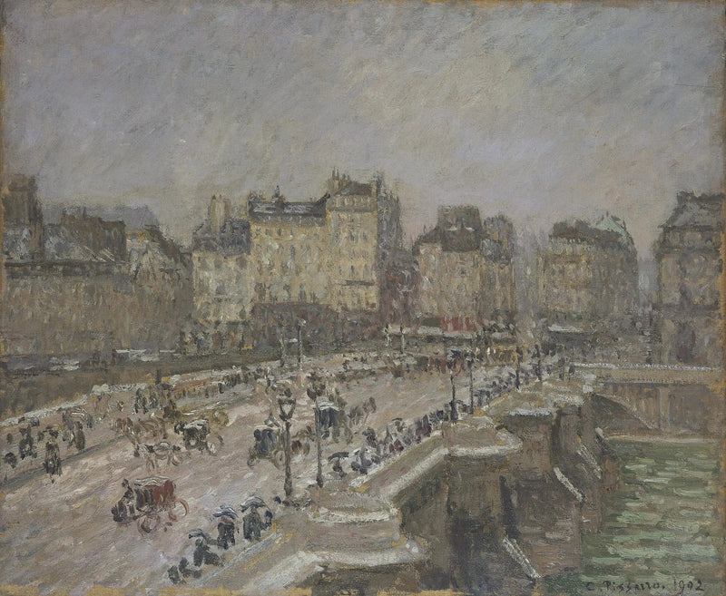 Le Pont-Neuf, Effet de Neige (Deuxième Série) - Camille Pissarro