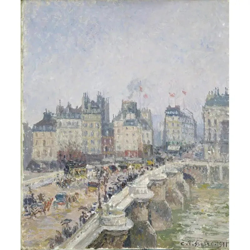 Le Pont-Neuf, temps mouillé - Camille Pissarro