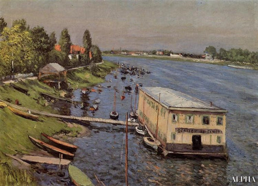 Le Ponton d'Argenteuil - Caillebotte - Reproductions de tableaux et peintures haut de gamme