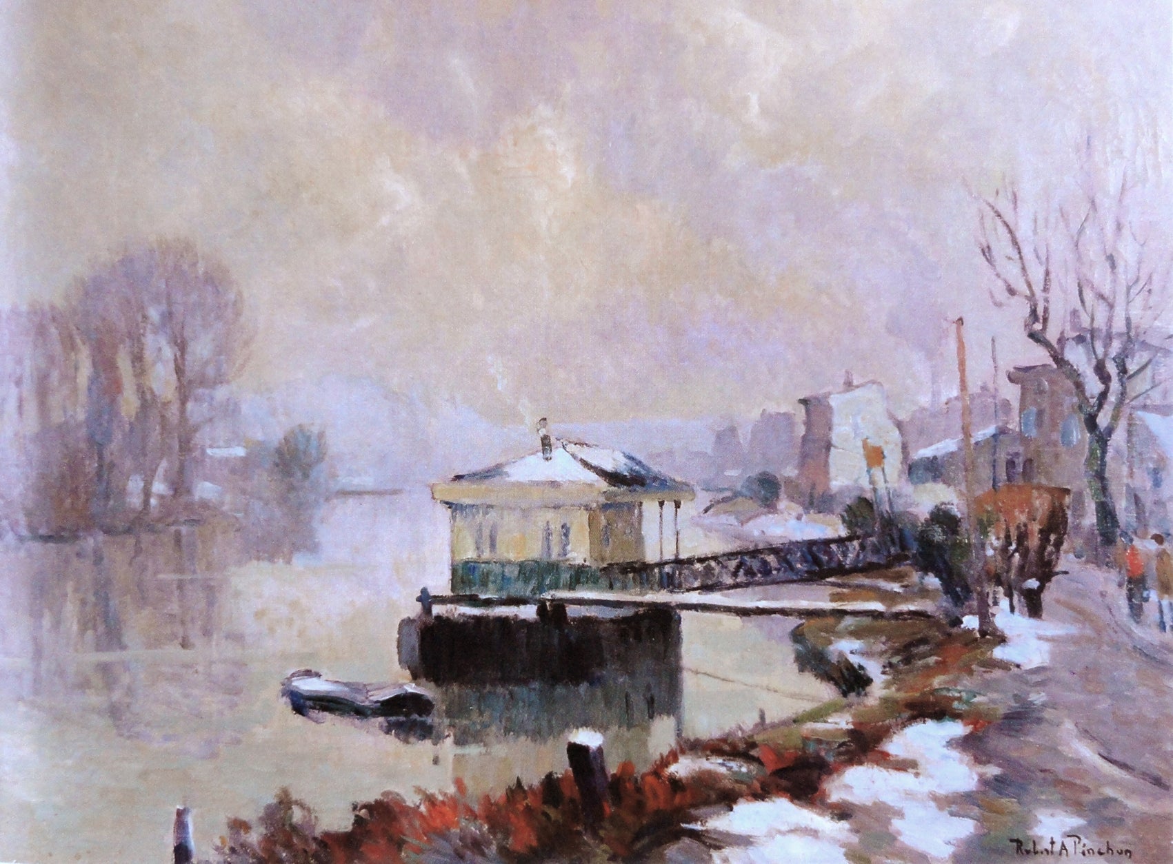 Le ponton - Robert Antoine Pinchon