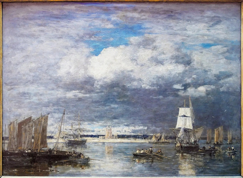 Le port de Camaret par ciel d'orage - Eugène Boudin