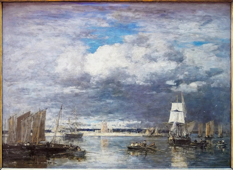Le port de Camaret par ciel d'orage - Eugène Boudin