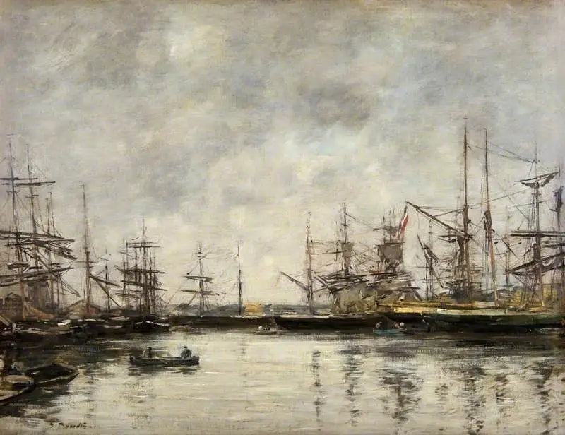 Le port de Deauville - Eugène Boudin