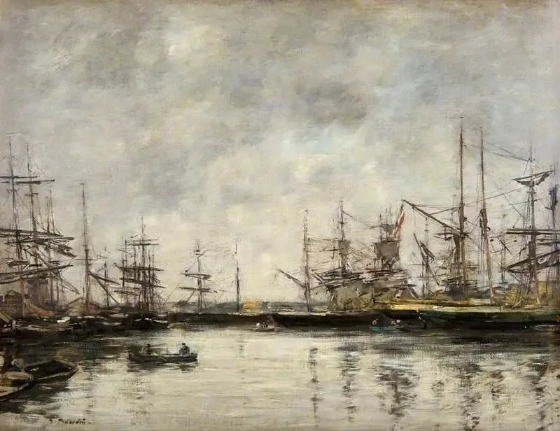 Le port de Deauville - Eugène Boudin