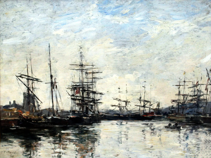 Le port de Deauville - Eugène Boudin