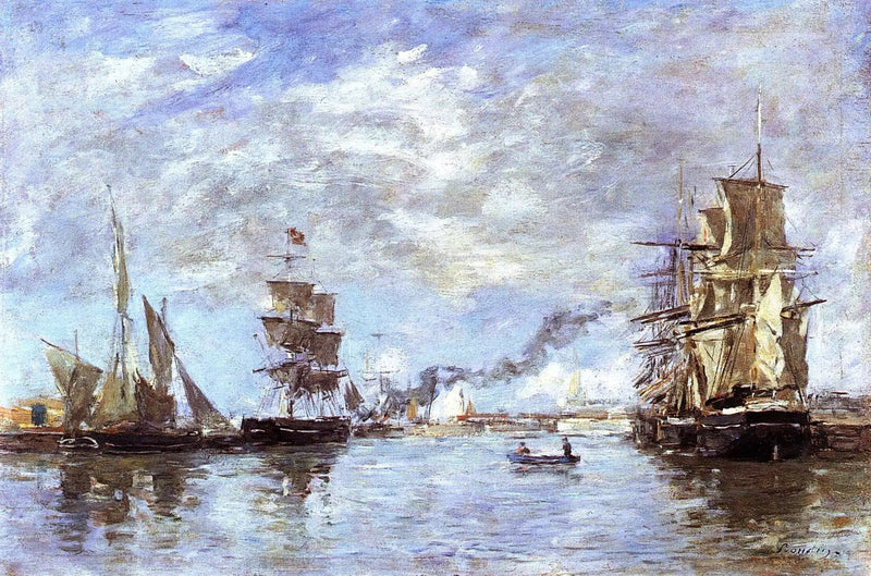 Le port de Deauville - Eugène Boudin