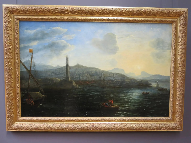 Le Port de Gênes, vu de la mer - Claude Lorrain