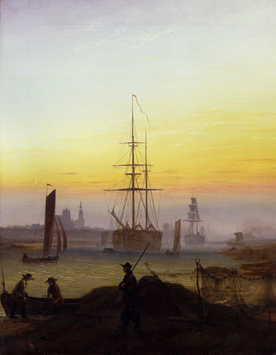 Le Port de Greifswald - Caspar David Friedrich