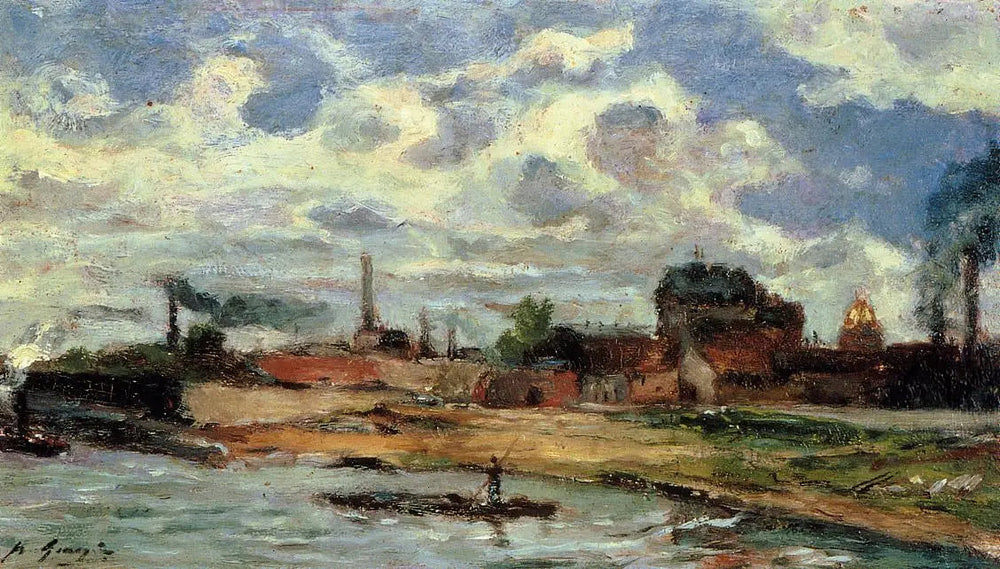 Reproduction du tableau « Le Port de Javel I - Paul Gauguin » par Alpha Reproduction en peinture à l’huile