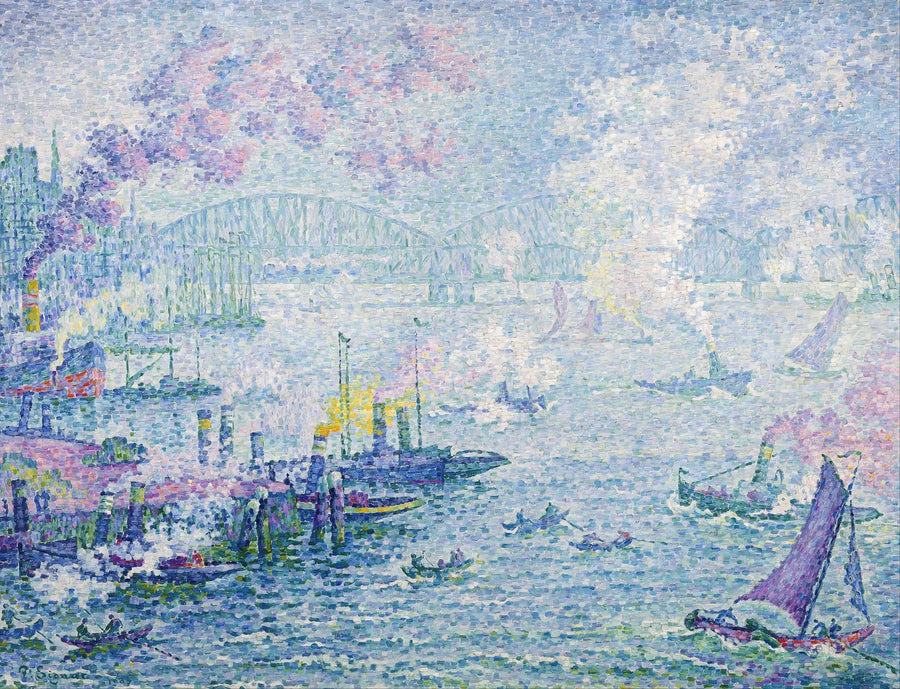Le port de Rotterdam - Paul Signac