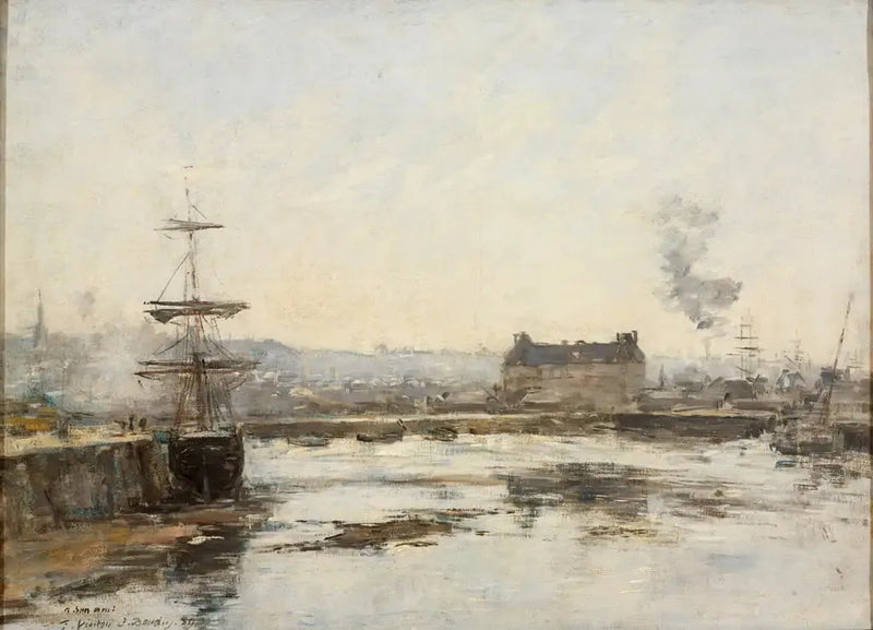 Le port de Trouville - Eugène Boudin