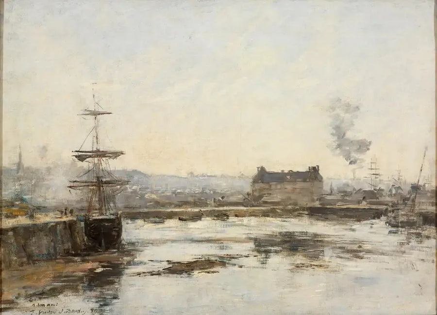 Le port de Trouville - Eugène Boudin