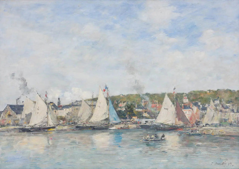 Le port de Trouville - Eugène Boudin