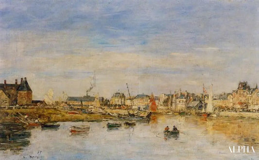 Le port de Trouville - Eugène Boudin - Reproductions de tableaux et peintures haut de gamme