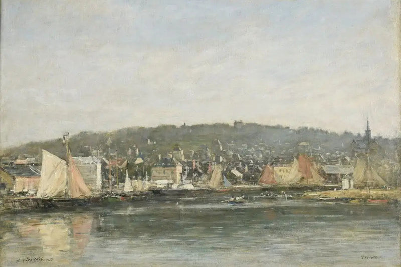 Le port de Trouville le matin - Eugène Boudin