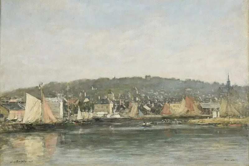 Le port de Trouville le matin - Eugène Boudin