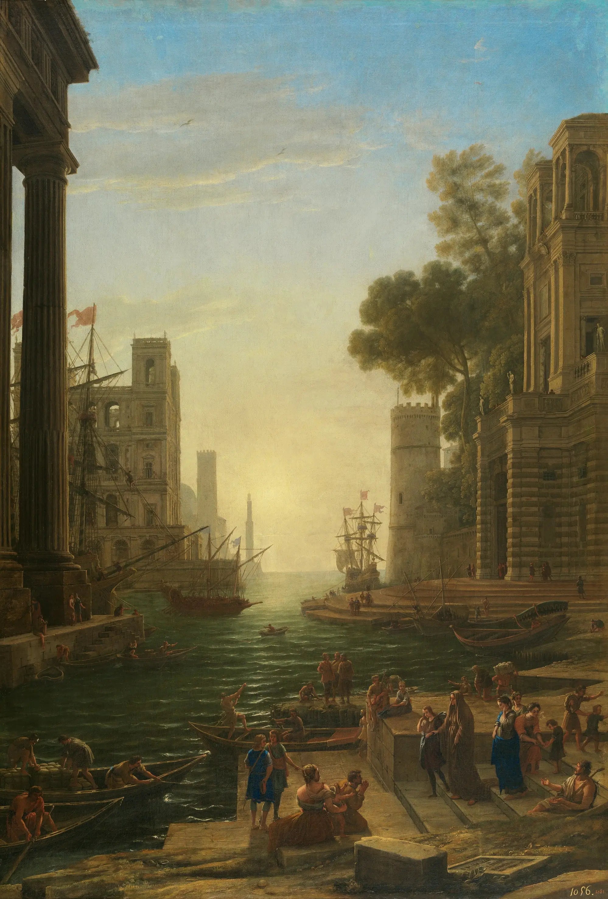 Le Port d’Ostie avec l’embarquement de sainte Paule - Claude Lorrain - Alpha Reproduction