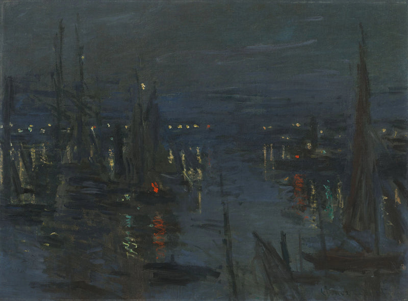 Le Port du Havre, effet de nuit W264 – Claude Monet