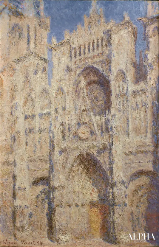 Le Portail de la cathédrale de Rouen au soleil (W1325) - Claude Monet - Reproductions de tableaux et peintures haut de gamme